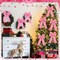 24 Pcs Velvet Christmas Wreath Bow 5 x 7.9 Inch Rustic Velvet Christmas Bows Vintage Christmas Tree Ornaments Bows for Xmas Holiday Garland Home Decor Wedding Outdoor Indoor Decoration (Pink)